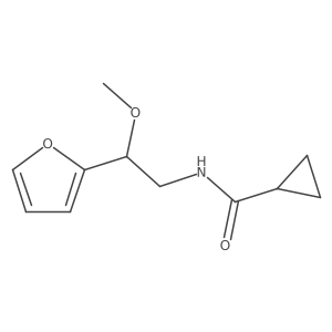 N-[2-(furan-2-yl)-2-methoxyethyl]cyclopropanecarboxamide Structure
