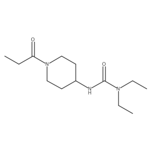 1,1-Diethyl-3-(1-propanoylpiperidin-4-yl)urea Structure
