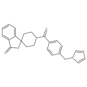 1'-(4-((1H-imidazol-1-yl)methyl)benzoyl)-3H-spiro[isobenzofuran-1,4'-piperidin]-3-one结构式