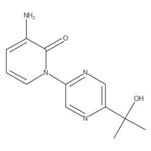 3-amino-1-(5-(2-hydroxypropan-2-yl)pyrazin-2-yl)pyridin-2(1H)-one结构式