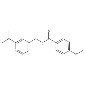 N-((2-(dimethylamino)pyrimidin-4-yl)methyl)-4-methoxybenzamide结构式