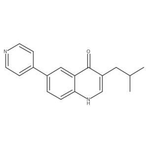 3-Isobutyl-6-(pyridin-4-yl)quinolin-4-ol Structure