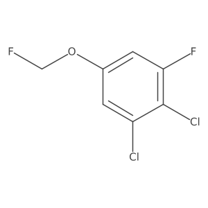 1,2-Dichloro-3-fluoro-5-(fluoromethoxy)benzene结构式