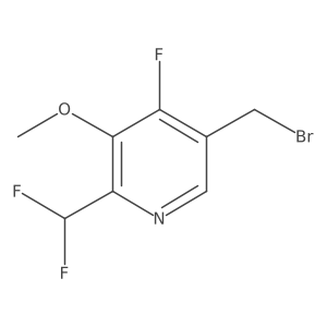Pyridine, 5-(bromomethyl)-2-(difluoromethyl)-4-fluoro-3-methoxy-结构式