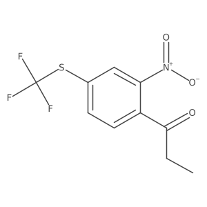 1-(2-Nitro-4-(trifluoromethylthio)phenyl)propan-1-one Structure