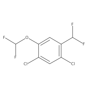 2,4-Dichloro-5-(difluoromethoxy)benzodifluoride结构式