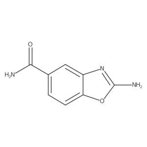 2-Amino-1,3-benzoxazole-5-carboxamide结构式