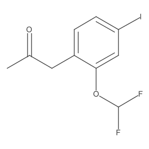 1-(2-(Difluoromethoxy)-4-iodophenyl)propan-2-one Structure