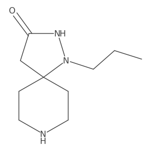 1-Propyl-1,2,8-triazaspiro[4.5]decan-3-one结构式