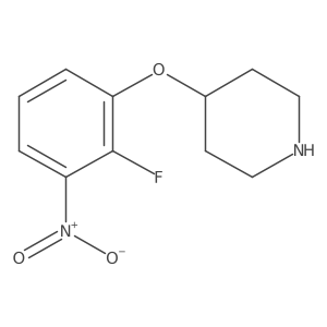 4-(2-Fluoro-3-nitrophenoxy)piperidine结构式