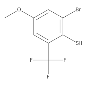 2-Bromo-4-methoxy-6-(trifluoromethyl)benzenethiol Structure