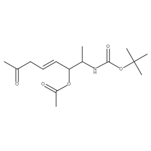 Carbamic acid, [(1S,2S,3Z)-2-(acetyloxy)-1-methyl-6-oxo-3-heptenyl]-, 1,1-dimethylethyl ester Structure