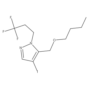 5-(butoxymethyl)-4-iodo-1-(3,3,3-trifluoropropyl)-1H-pyrazole结构式