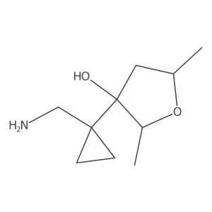 3-[1-(Aminomethyl)cyclopropyl]-2,5-dimethyloxolan-3-ol结构式