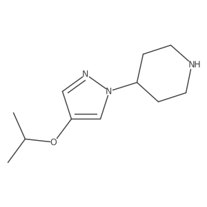 4-(4-Isopropoxypyrazol-1-yl)-piperidine Structure