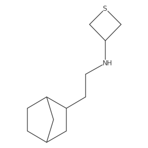 N-(2-(Bicyclo[2.2.1]heptan-2-yl)ethyl)thietan-3-amine Structure