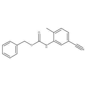 benzyl N-(5-cyano-2-methylphenyl)carbamate结构式