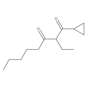 1-Cyclopropyl-2-ethyloctane-1,3-dione结构式