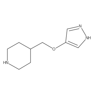 4-[(1H-pyrazol-4-yloxy)methyl]piperidine Structure
