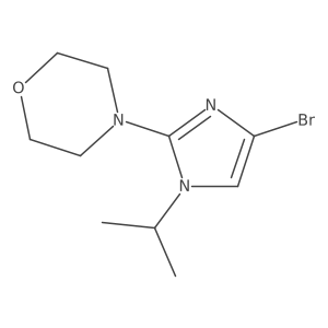 4-(4-Bromo-1-isopropyl-2-imidazolyl)morpholine Structure