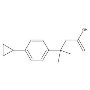 3-(4-Cyclopropylphenyl)-3-methylbutanoic acid结构式