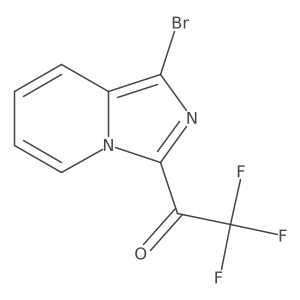 1-{1-Bromoimidazo[1,5-a]pyridin-3-yl}-2,2,2-trifluoroethan-1-one Structure