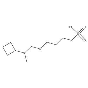 4-(2-Cyclobutylpropoxy)butane-1-sulfonyl chloride Structure