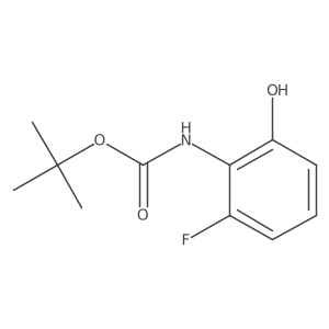 tert-butyl N-(2-fluoro-6-hydroxyphenyl)carbamate Structure