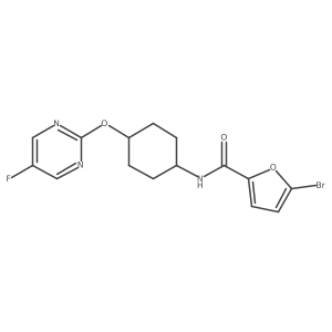 5-bromo-N-((1r,4r)-4-((5-fluoropyrimidin-2-yl)oxy)cyclohexyl)furan-2-carboxamide Structure
