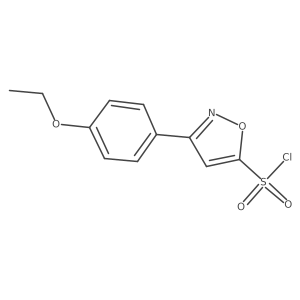 3-(4-Ethoxyphenyl)-1,2-oxazole-5-sulfonyl chloride Structure