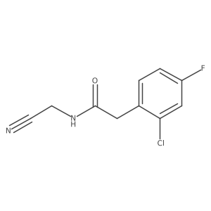 2-(2-chloro-4-fluorophenyl)-N-(cyanomethyl)acetamide Structure