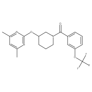 (3-((4,6-Dimethylpyrimidin-2-yl)oxy)piperidin-1-yl)(3-(trifluoromethoxy)phenyl)methanone结构式