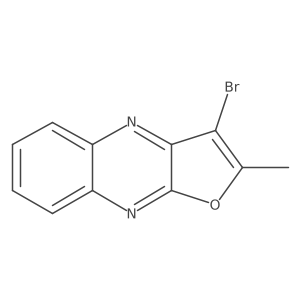 3-Bromo-2-methylfuro[2,3-b]quinoxaline结构式