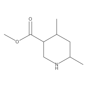 Methyl 4,6-dimethylpiperidine-3-carboxylate结构式