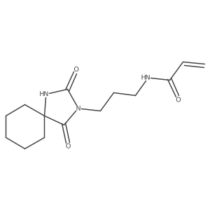 n-(3-{2,4-Dioxo-1,3-diazaspiro[4.5]decan-3-yl}propyl)prop-2-enamide结构式