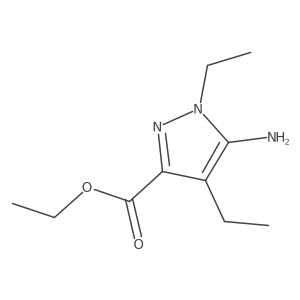 ethyl 5-amino-1,4-diethyl-1H-pyrazole-3-carboxylate Structure