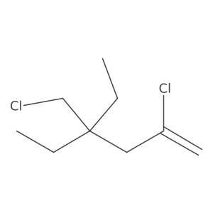 2-Chloro-4-(chloromethyl)-4-ethylhex-1-ene Structure
