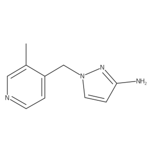 1-[(3-methylpyridin-4-yl)methyl]-1H-pyrazol-3-amine结构式