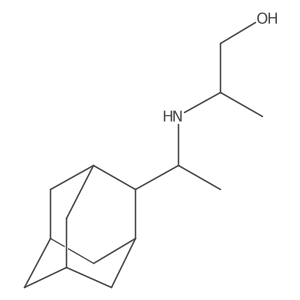 2-{[1-(Adamantan-2-yl)ethyl]amino}propan-1-ol结构式