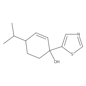 4-(Propan-2-yl)-1-(1,3-thiazol-5-yl)cyclohex-2-en-1-ol Structure