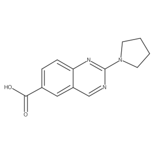 2-(Pyrrolidin-1-yl)quinazoline-6-carboxylic acid Structure
