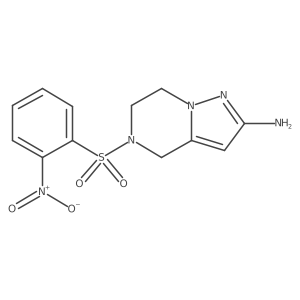 5-(2-nitrobenzenesulfonyl)-4H,5H,6H,7H-pyrazolo[1,5-a]pyrazin-2-amine结构式