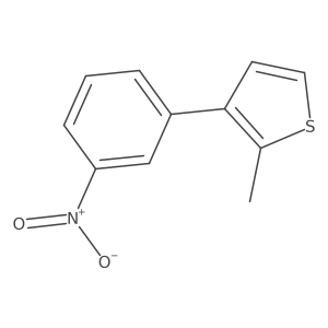 2-Methyl-3-(3-nitrophenyl)thiophene Structure