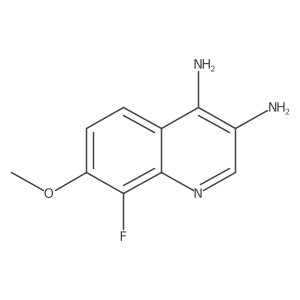 8-Fluoro-7-methoxyquinoline-3,4-diamine Structure