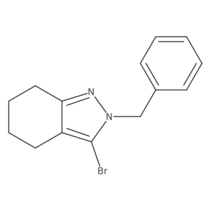 2-benzyl-3-bromo-4,5,6,7-tetrahydro-2H-indazole结构式