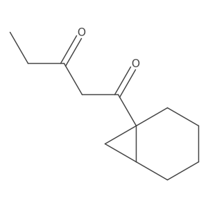 1-{Bicyclo[4.1.0]heptan-1-yl}pentane-1,3-dione Structure