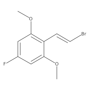 2-(2-Bromoethenyl)-5-fluoro-1,3-dimethoxybenzene结构式