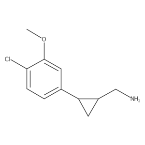 [2-(4-Chloro-3-methoxyphenyl)cyclopropyl]methanamine Structure