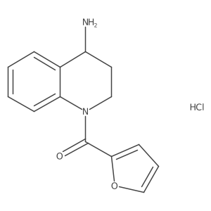 (4-Amino-3,4-dihydroquinolin-1(2H)-yl)(furan-2-yl)methanone hydrochloride Structure