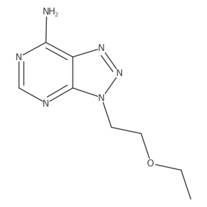 3-(2-ethoxyethyl)-3H-[1,2,3]triazolo[4,5-d]pyrimidin-7-amine结构式